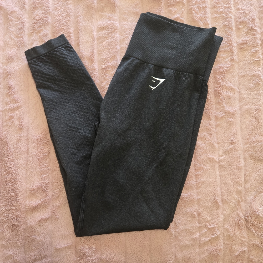 Gymshark Black High-Waist Leggings with Logo